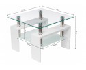 Журнальный столик ST-052 60х60х45 white в Набережных Челнах
