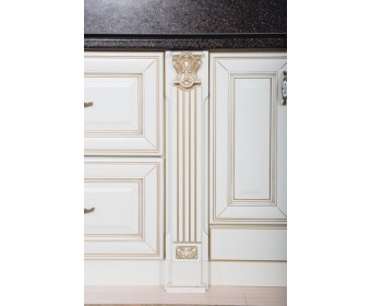 Кухня Патриция 17 (4,1*2,3 м) крем перламутр
