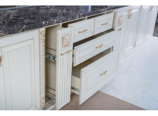 Кухня Лиза 8 (4,2х1,5 м) крем