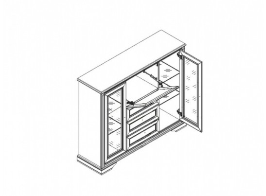 Тумба Стилиус B169-KOM2W1B3S