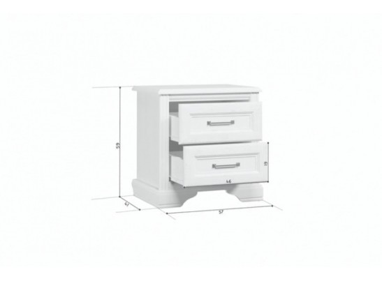 Тумба прикроватная Стилиус B169-KOM2S