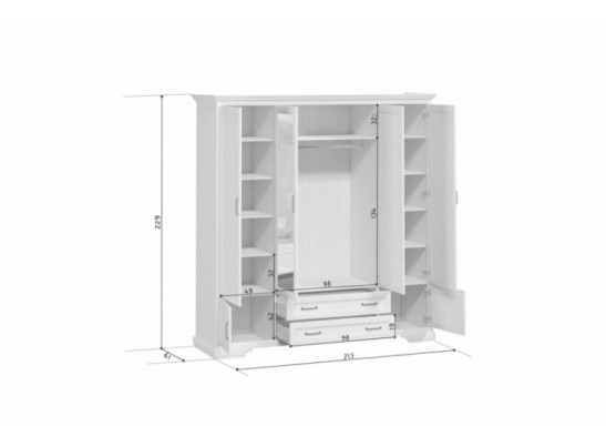 Шкаф Стилиус B169-SZF6D2