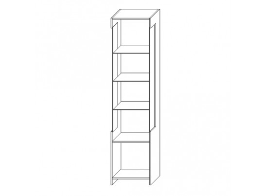 Шкаф с витриной Л/П Кензо