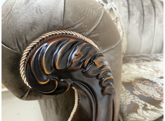 Диван трехместный Лорена орех матовый БП (ткань: Турин)