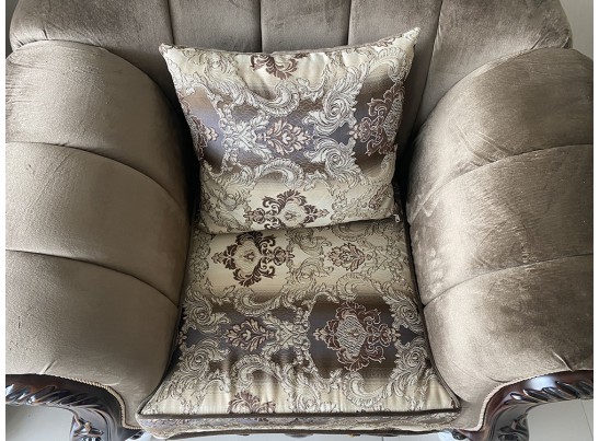 Кресло Лорена орех матовый БП (ткань: Турин)