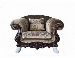 Кресло Лорена орех матовый БП (ткань: Турин)