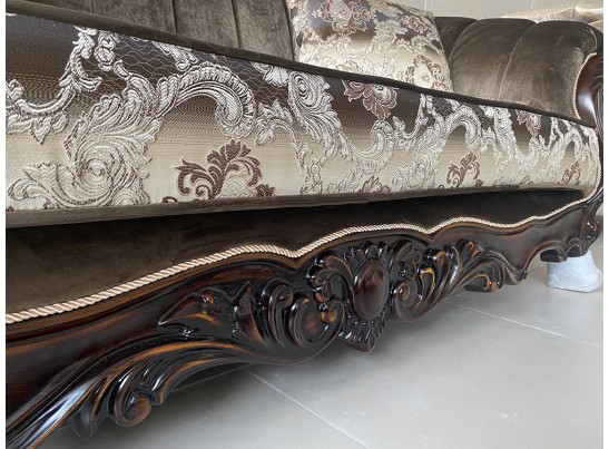 Комплект мягкой мебели Лорена орех матовый БП (ткань: Турин)