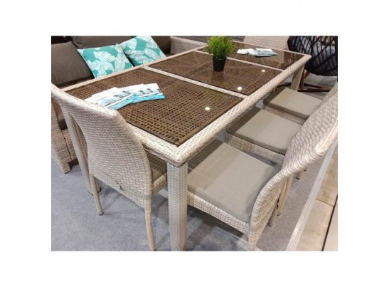 Комплект плетеной мебели T365/S65C-W85 Latte Комплект плетеной мебели T365/S65C-W85 Latte