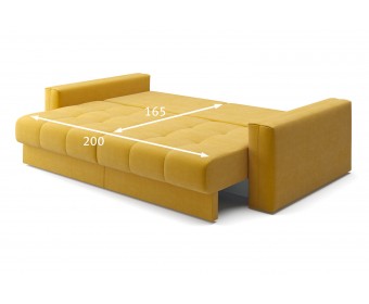 Диван-кровать Кастел желтый