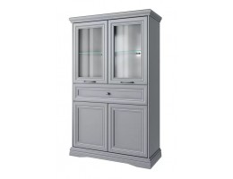 Шкаф с витриной Валенсия 2V2D1S
