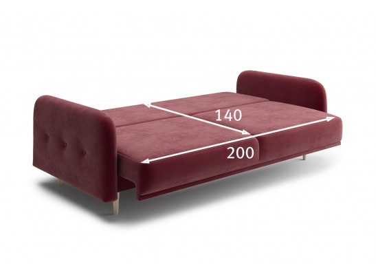 Диван-кровать Вейт тёмно-вишнёвый