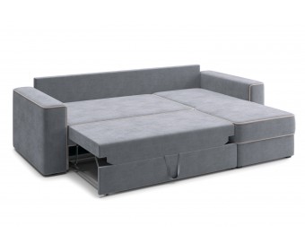 Угловой диван-кровать Астон, Светло-серый
