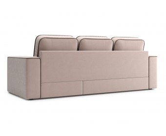 Угловой диван-кровать Астон,  Бежевый-коричневый