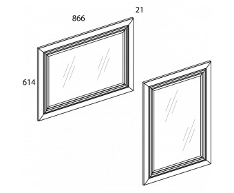 Зеркало навесное TOSCANA new