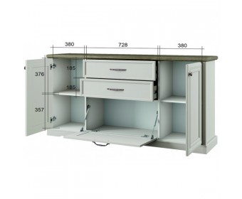 Тумба 3D2S-1 TOSCANA NEW