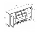 Тумба 3D2S-1 TOSCANA NEW