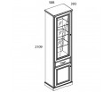 Шкаф с витриной 1V1D1S TOSCANA в Набережных Челнах