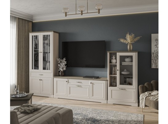 Шкаф с витриной 2V2D1S TOSCANA в Набережных Челнах