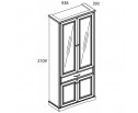 Шкаф с витриной 2V2D1S TOSCANA в Набережных Челнах