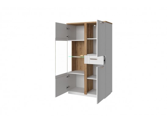 Шкаф с витриной 1V2D1S P MATEO в Набережных Челнах