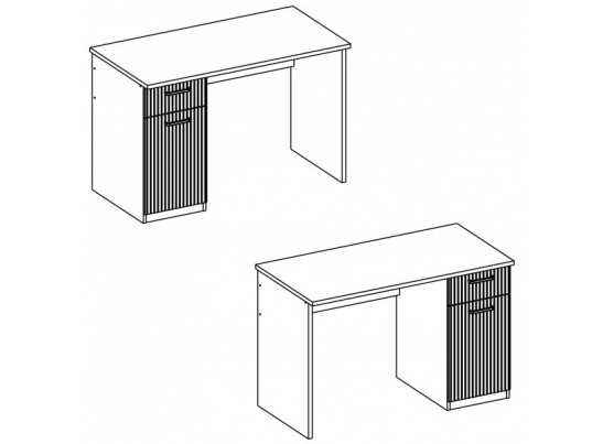 VINATI, Стол письменный 1D1S. Цвет ПЕРСИДСКИЙ ЖЕМЧУГ/ АМАРОК
