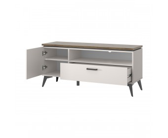 VINATI, Тумба RTV 1D1SN. Цвет ПЕРСИДСКИЙ ЖЕМЧУГ/ АМАРОК