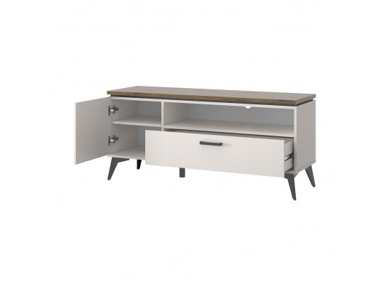 VINATI, Тумба RTV 1D1SN. Цвет ПЕРСИДСКИЙ ЖЕМЧУГ/ АМАРОК