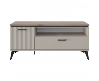 VINATI, Тумба RTV 1D1SN. Цвет ПЕРСИДСКИЙ ЖЕМЧУГ/ АМАРОК