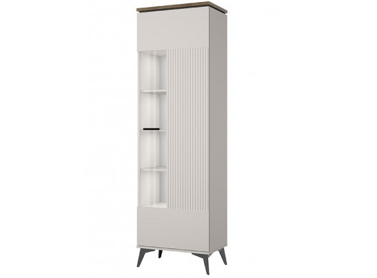 VINATI, Шкаф с витриной 1V. Цвет ПЕРСИДСКИЙ ЖЕМЧУГ/ АМАРОК