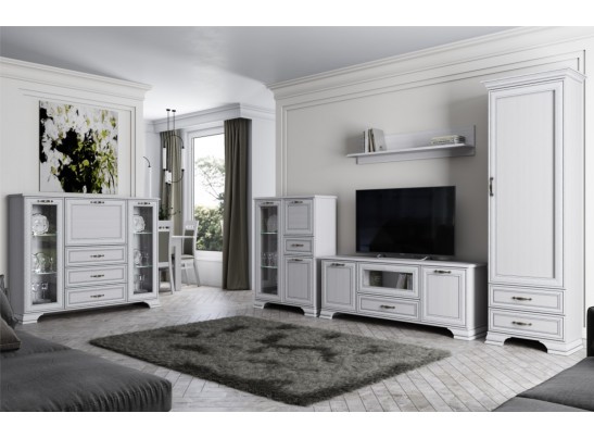 Тумба RTV 1V2D1S, Тиффани, цвет вудлайн кремовый