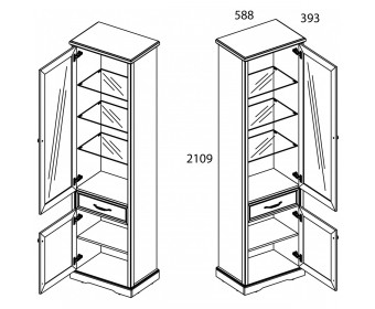 Гостиная TOSCANA Вариант 3 ПЕРСИДСКИЙ ЖЕМЧУГ/КАНЬОН