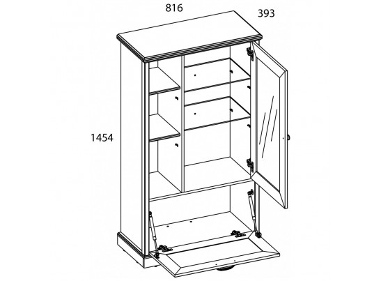 Гостиная TOSCANA Вариант 3 ПЕРСИДСКИЙ ЖЕМЧУГ/КАНЬОН