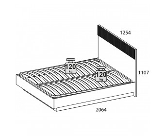 VINATI, Кровать 120 с подъемником. Цвет ПЕРСИДСКИЙ ЖЕМЧУГ/ АМАРОК