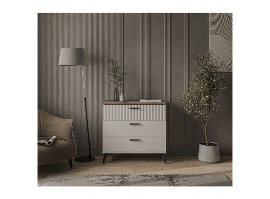 VINATI, Комод 3S. Цвет ПЕРСИДСКИЙ ЖЕМЧУГ/ АМАРОК