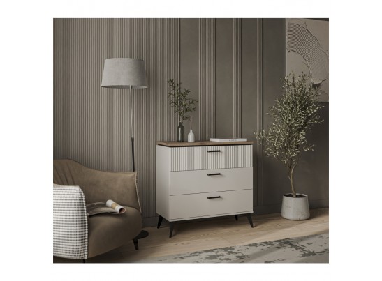 VINATI, Комод 3S. Цвет ПЕРСИДСКИЙ ЖЕМЧУГ/ АМАРОК