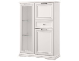 SEVILLA, Шкаф с витриной 1V2D1S. Цвет БЕЛЫЙ