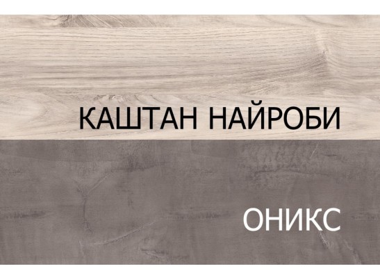Тумба 3D2S, JAZZ, цвет Каштан найроби/Оникс