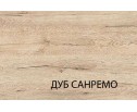 Шкаф-витрина 2V2D OSKAR , цвет дуб Санремо