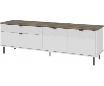 SIMPLE, Тумба RTV 2D2S. Цвет БЕЛЫЙ / МОНТЕ / ДЖЕЛАТО