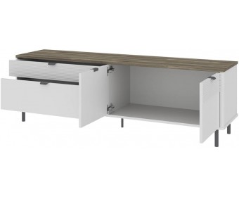 SIMPLE, Тумба RTV 2D2S. Цвет БЕЛЫЙ / МОНТЕ / ДЖЕЛАТО