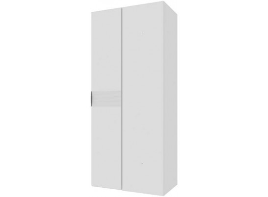 SIMPLE, Шкаф угловой 1DG. Цвет БЕЛЫЙ / МОНТЕ / ДЖЕЛАТО