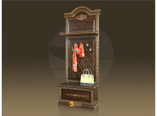 Прихожая Б11.2-1 (декор "ПАВЛИН") Орех/патина золото в Набережных Челнах