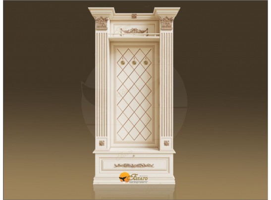 Прихожая Б11.4-10 с капителями Карамель/патина золото в Набережных Челнах