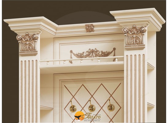 Прихожая Б11.4-10 с капителями Карамель/патина золото в Набережных Челнах