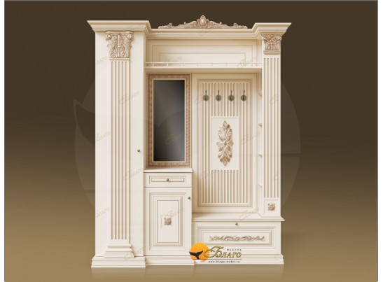 Прихожая Б11.4-17 (декор ЦД-24) Карамель/патина золото в Набережных Челнах