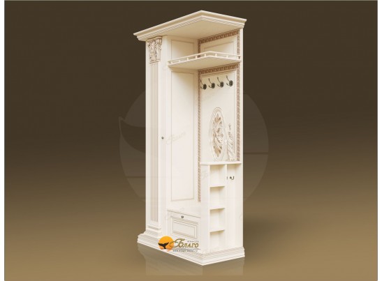 Прихожая Б11.5-2 (декор "ЦД-24) Карамель/патина золото в Набережных Челнах