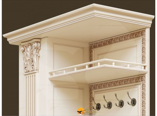 Прихожая Б11.5-2 (декор "ЦД-24) Карамель/патина золото в Набережных Челнах