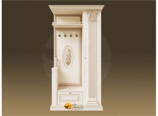 Прихожая Б11.5-2 (декор "ЦД-24) Карамель/патина золото в Набережных Челнах