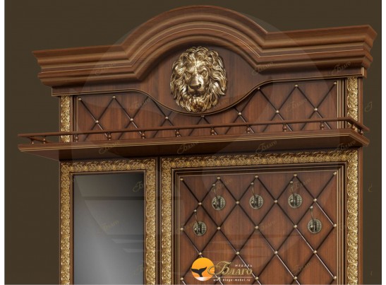 Прихожая Б11.5-3 в багете Орех/патина золото в Набережных Челнах