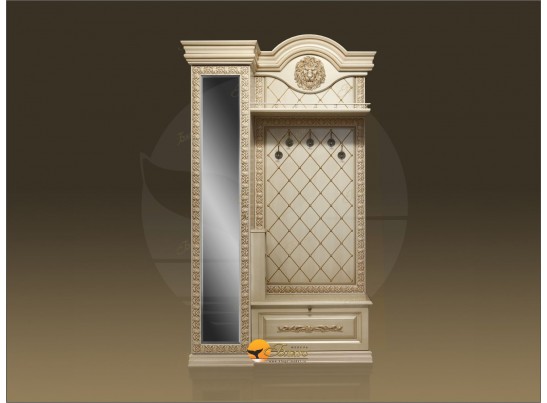 Прихожая Б11.5-5 (декор ЛЕВ) Карамель/патина золото в Набережных Челнах